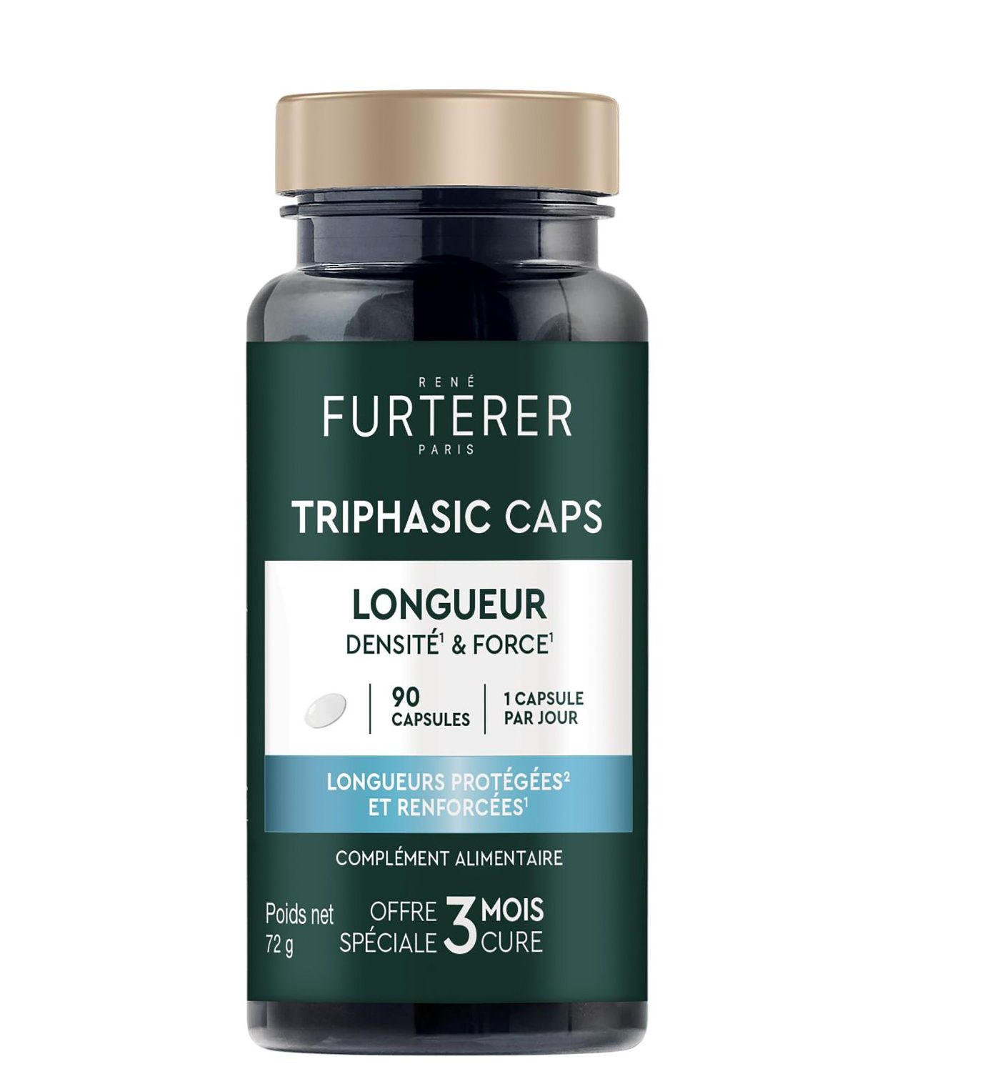 TRIPHASIC CABELLOS LARGOS, DENSIDAD Y FUERZA RENE FURTERER 90 CAPSULAS