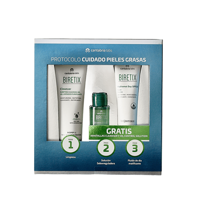 CANTABRIA LABS PROTOCOLO PIELES GRASAS BIRETIX HYDRAMAT DAY SPF30 FLUIDO