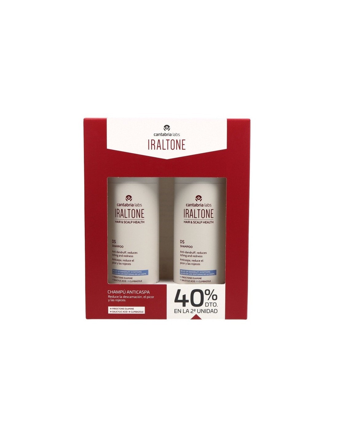 IRALTONE CHAMPU DS ANTICASPA 200 ML DUPLO 40% 2º UD
