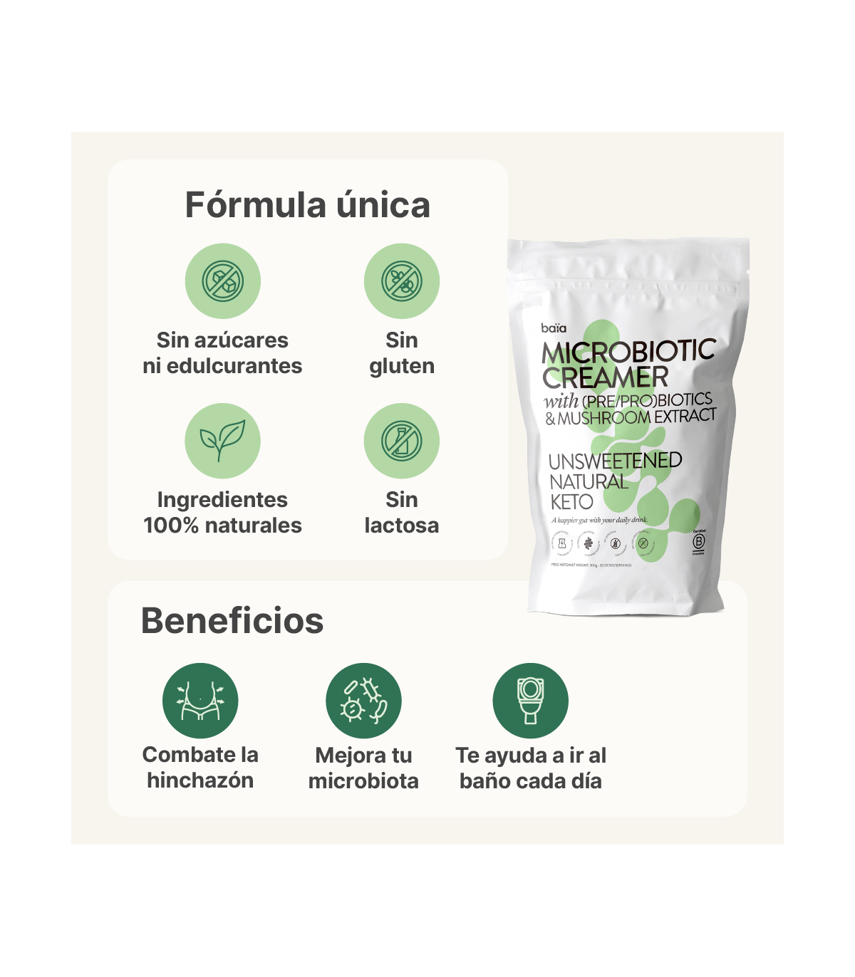 BAIA MICROBIOTIC CREAMER 300G - Imagen 2