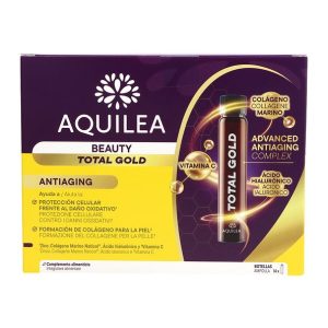 AQUILEA BEAUTY TOTAL GOLD 14 AMPOLLAS BEBIBLES