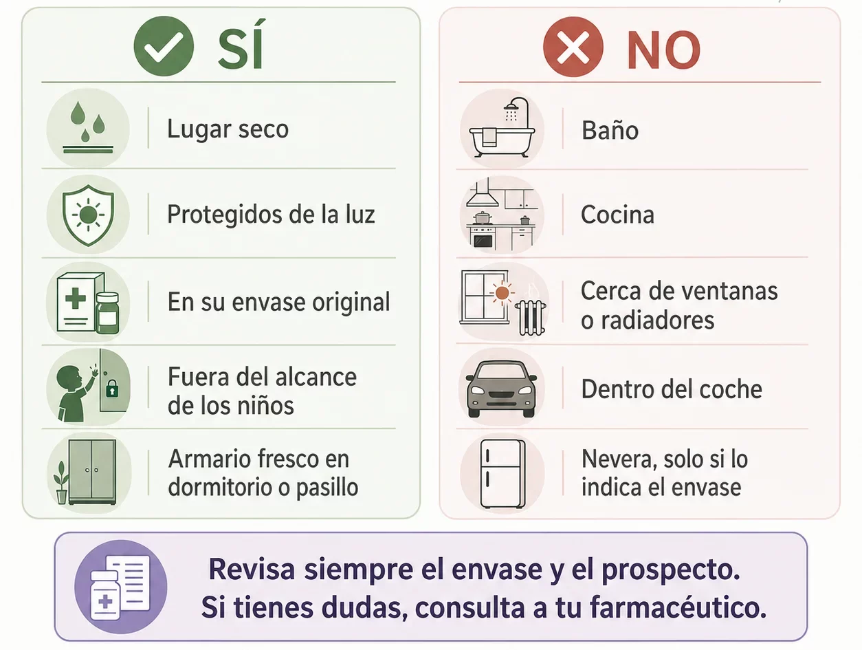 Farmacia Noche y Día Torremolinos - guia de conservación de medicamentos